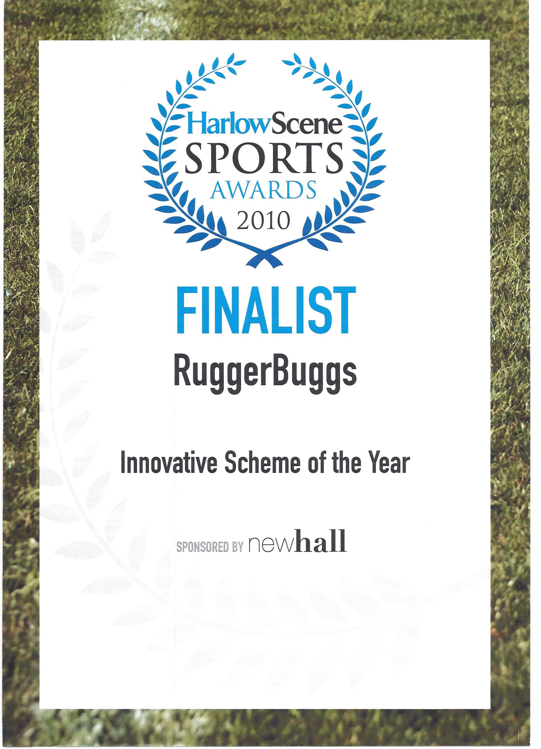 Ruggerbugs Harlow Scene Sports Awards Finalist 2010
