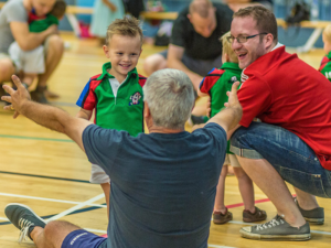 Ruggerbugs gives children from first walking to the end of their Year 1 at school a FUN and positive introduction to sport whilst enhancing their physical and social development.